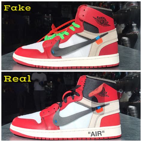 nike off white real vs fake|Air Jordan 1 High Off.